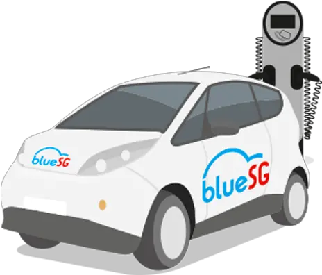 Bluesg 247 Carsharing Solution In Singapore Bluesg Car Png Blue Car Png