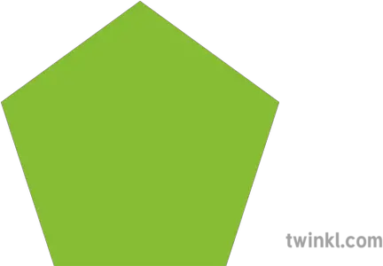 Pentagon Green Illustration Twinkl Paper Product Png Pentagon Logo