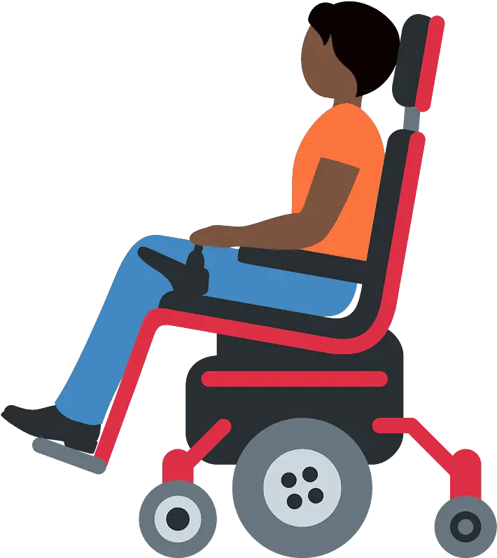 Person In Motorized Wheelchair Emoji Clipart Free Download Man In Motorized Wheelchair Emoji Png Wheelchair Icon Vector