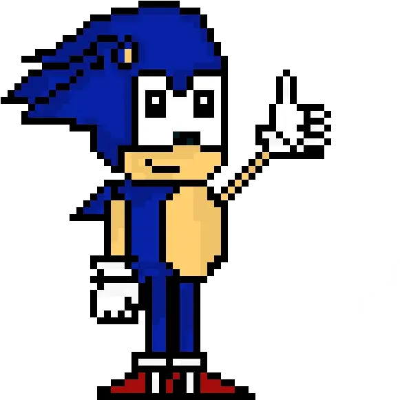 Sanic Pixel Art Maker Cartoon Png Sanic Png