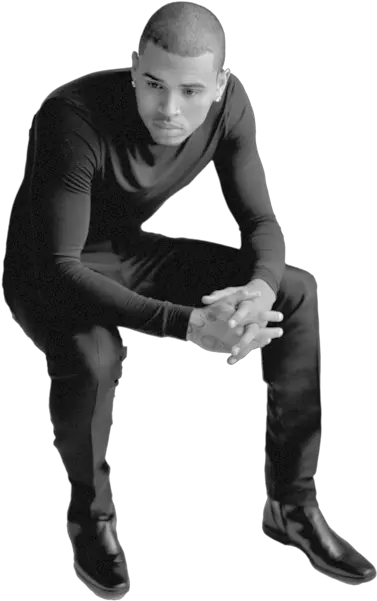 Chris Brown No Chair Bw Hq Chris Brown In My Zone Png Chris Brown Png