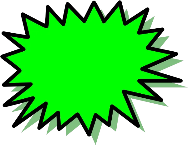 Green Explosion Blank Pow Png Clip Arts Pow Png Explosion Clipart Png