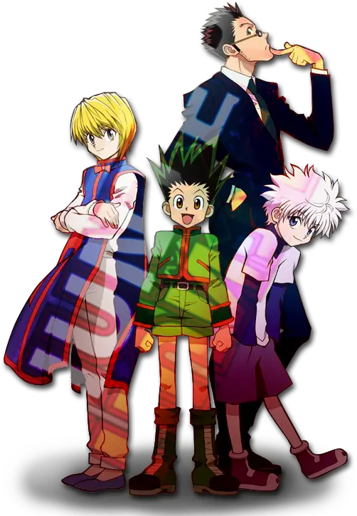 Kurapika Gon Middle Killua Right Leorio Back Gon And Killua Png Gon Png