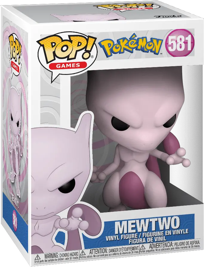 Pokemon Mewtwo Pop Vinyl Figure Funko Pop Pokemon Mewtwo Png Mewtwo Png