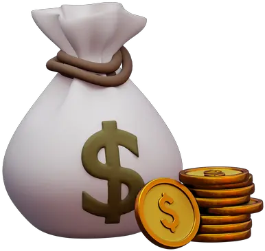 Free Money Bag 3d Illustration Download In Png Obj Or Blend Cash Money Bags Icon