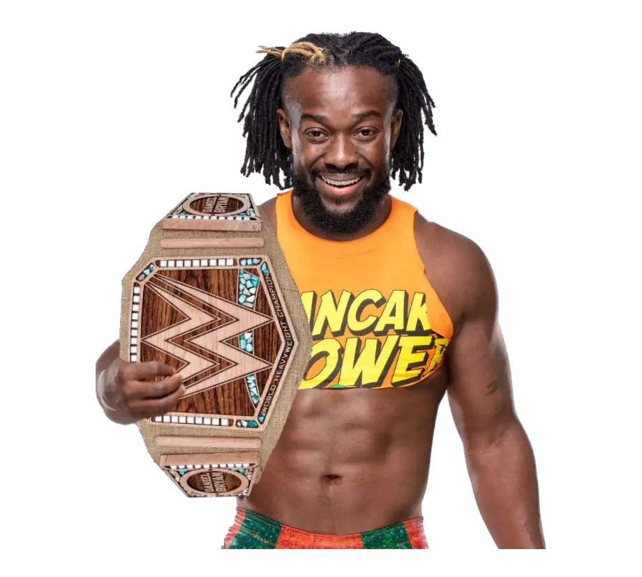 Kofi Kingston Wwe Champion 2019 Kofi Kingston Tag Team Champion Png Kevin Owens Png