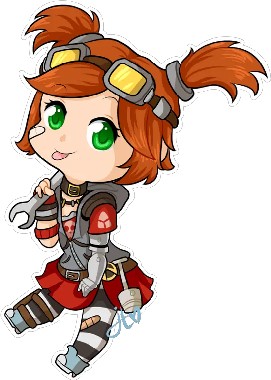 Download Borderlands 2 Gaige Chibi Png Chibi Borderlands Borderlands 2 Logo Png