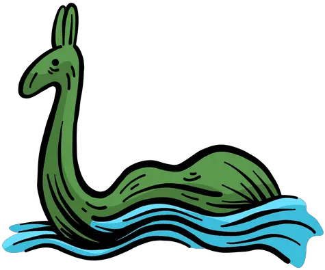 Loch Ness Monster Nessie Water Flat Illustration Png Ness Png