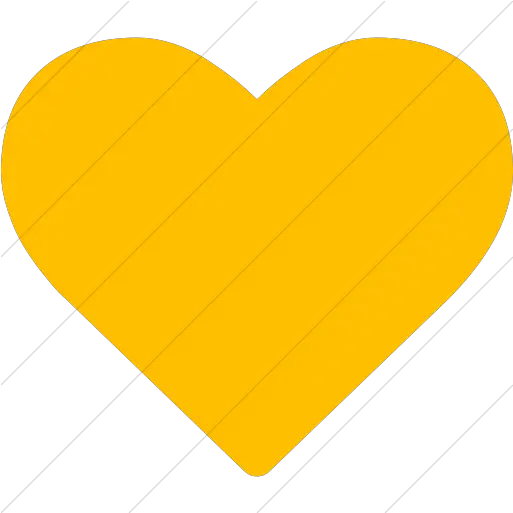 Iconsetc Simple Yellow Bootstrap Font Yellow Heart Symbol Png Font Awesome Heart Icon