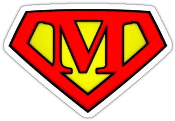 M Shield Maybe Vinyl Decal Stickers Diamond Graphic Superman Logo Letter D Png Superman Logo Transparent Background