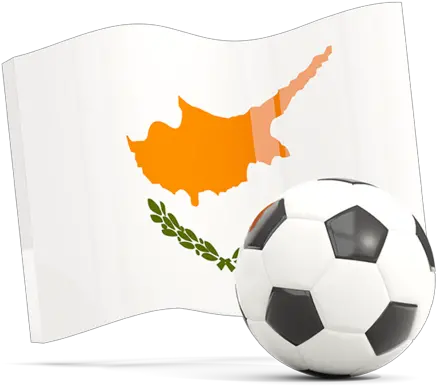 Soccerball With Waving Flag Illustration Of Cyprus Png Icon