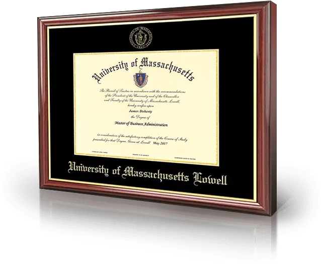 Download University Of Massachusetts Lowell Diploma Hd Png Umass Lowell Online Degree Diploma Png