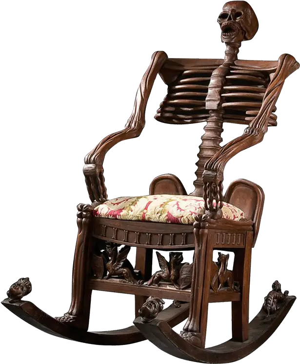 Download Skeleton Chair Skeleton Rocking Chair Gif Full Skeleton Rocking Chair Png Skeleton Gif Transparent