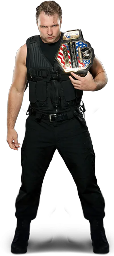 Dean Ambrose Full Body Wwe United States Championship Belt Png Dean Ambrose Png