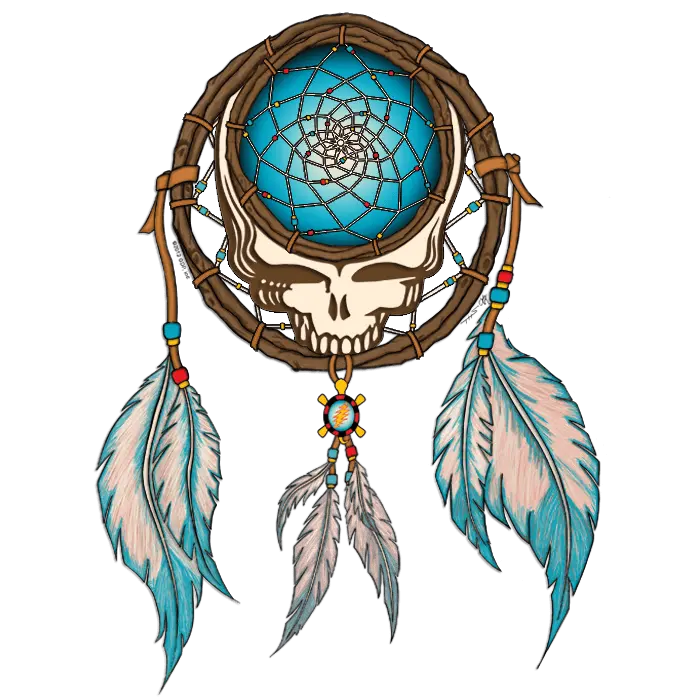 Colourful Dream Catcher Hippie Grateful Dead Steal Your Face Png Dream Catcher Png