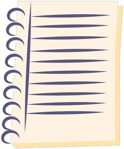 Spiral Notebook Flat Icon Transparent Png U0026 Svg Vector File Horizontal Notebook Paper Transparent Background