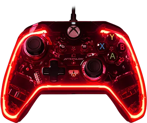 Afterglow Wired Controller For Xbox 360 Red Red Afterglow Xbox One Controller Png Xbox 360 Controller Png