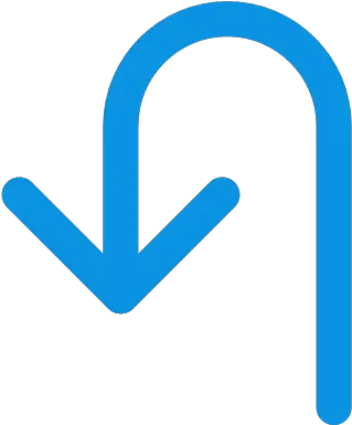 Direction Turn Icon Universal Blue Line Filled Png Turn Icon