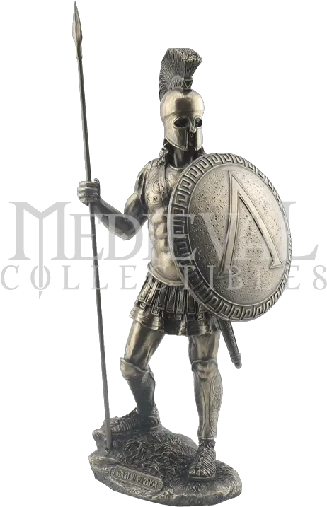 Spartan Sword Png Spartan Warrior With Spear And Hoplite Spartan Warrior Statue Spear Png