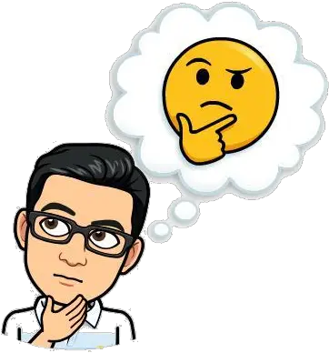 Think Emoji Png Bitmoji Thinking 3430178 Vippng Transparent Thinking Bitmoji Gif Thinking Face Emoji Transparent