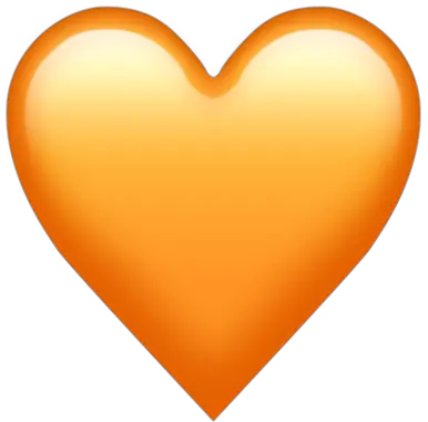 Heart Emoji Iphone Orange Heart Emoji Png Snapchat Heart Filter Png