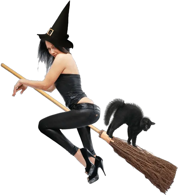 Sexy Witch Sexy Witch On Broom Png Witch Transparent Background
