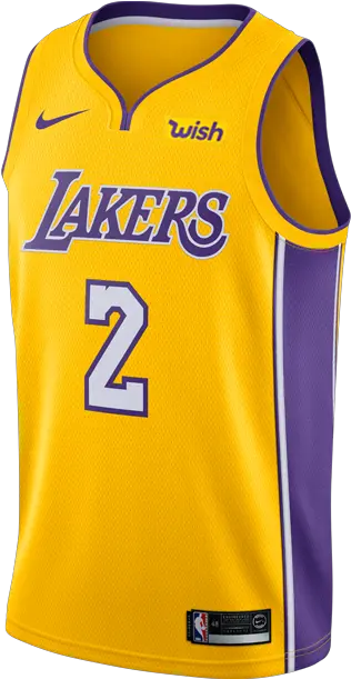 Jersey Transparent Background Png Mart Los Angeles Lakers Camisetas Shirt Png