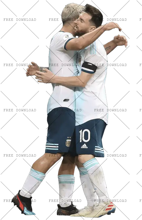 Sergio Aguero Png Image With Transparent Background Photo Aguero Messi Png Hug Png