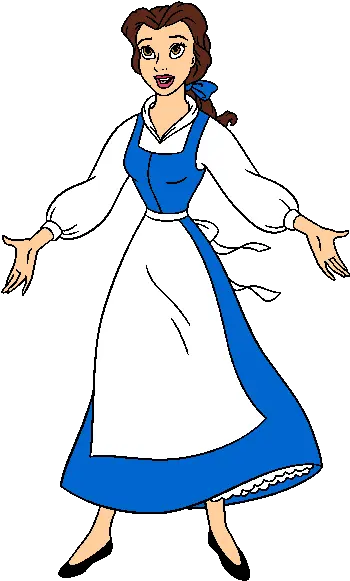 Belle Blue Dress Clipart Belle In Blue Dress Png Belle Transparent