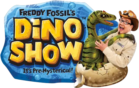 Freddy Fossilu0027s Dino Show Hancock County Public Library Velociraptor Png Dinosaur Logo