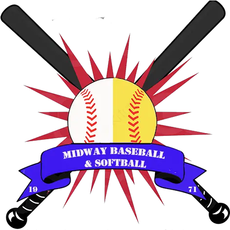 Midway Baseball And Softball Association Baseball And Softball League Logos Png Baseball Transparent