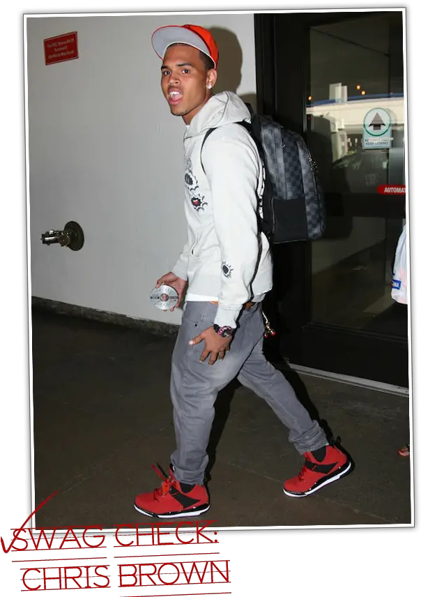 Swag Check Chris Brown U2013 Jordan Flight 45s U0026 Louis Png