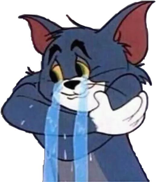 Sad Cat Alone Cry Blue Tumblr Boy Freetoedit Tom And Jerry Duckling Png Sad Cat Png