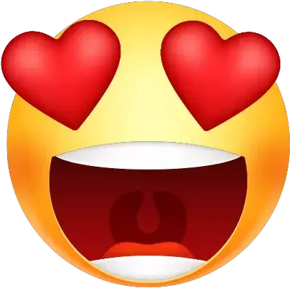 Heart Eyes Emoji Png Transparent Image Whatsapp Emoji Love Love Emoji Png