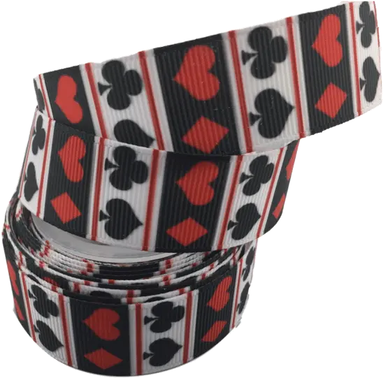 Poker Grosgrain Ribbon 78 White Ribbon Gambling Ribbon Solid Png Transparent Ribbons