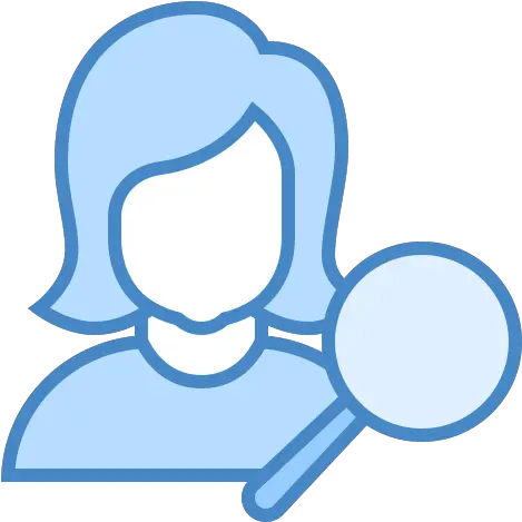 Find User Female Icon In Blue Ui Style Person Icon Png Female User Icon