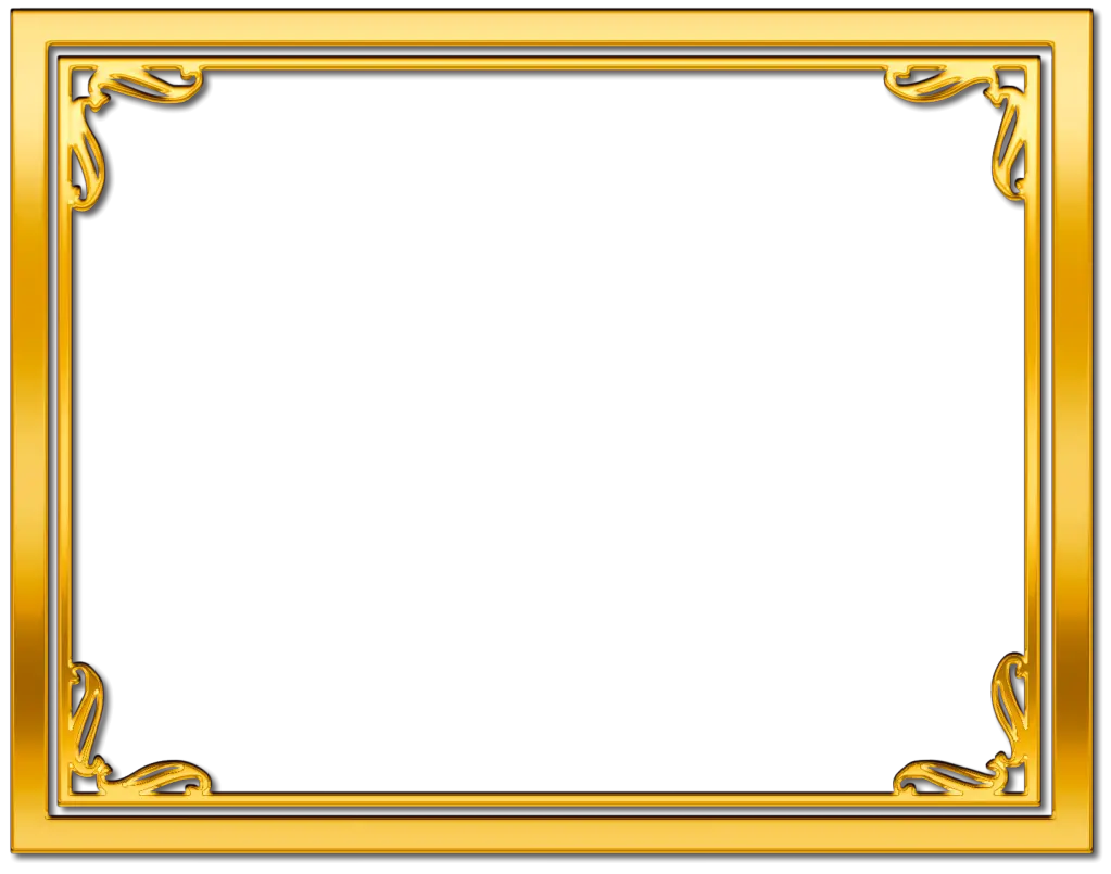 Frame Golden Png