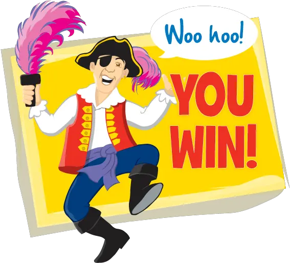 Woo Hoo You Win As The Inscription In Picture Captain Feathersword Cartoon Png You Win Png