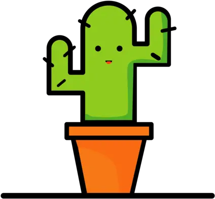 Cactus By Karim Mostafa Cartoon Minimal Png Cactus Logo