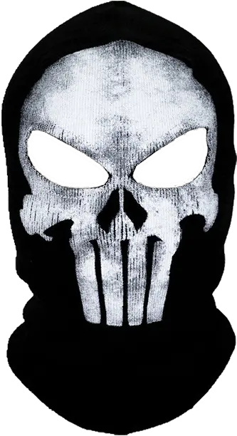 Download Hd A Black Skull Face Mask Punisher Mask Png Skull Face Png