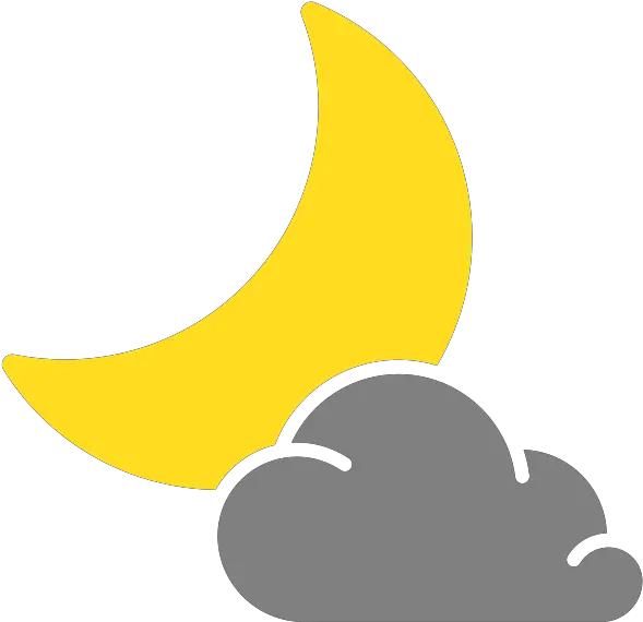 Cloudy Clipart Weather Icon Transparent Cloudy Night Weather Symbol Png Night Clouds Png