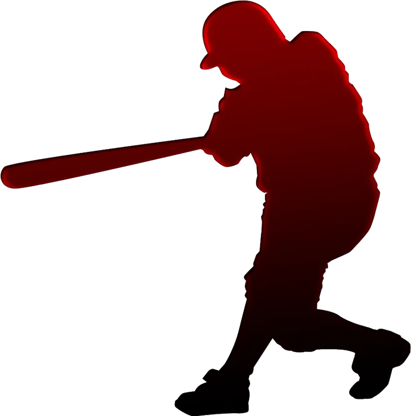 Game With Softball Hitting Lessons Baseball Red Silhouette Png Softball Png