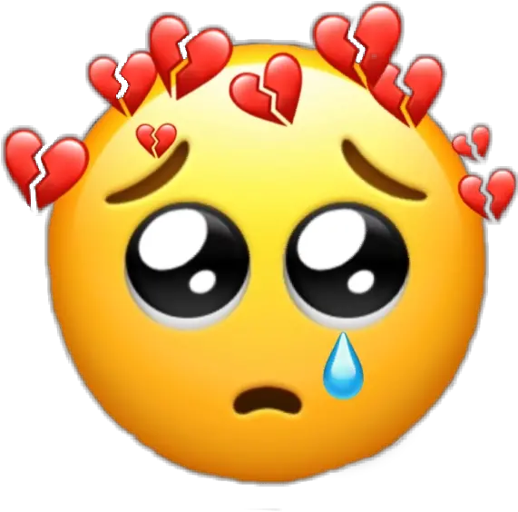 Triste Tristeza Sad Sadness Emoji Emojis Tum Broken Heart Hurt Emoji Png Sad Emoji Transparent