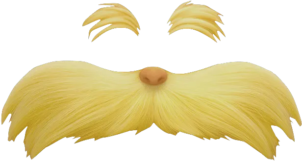 The Lorax Eyebrow And Moustache Transparent Stick Clip Art Moustache Lorax Png Mustache Png Transparent