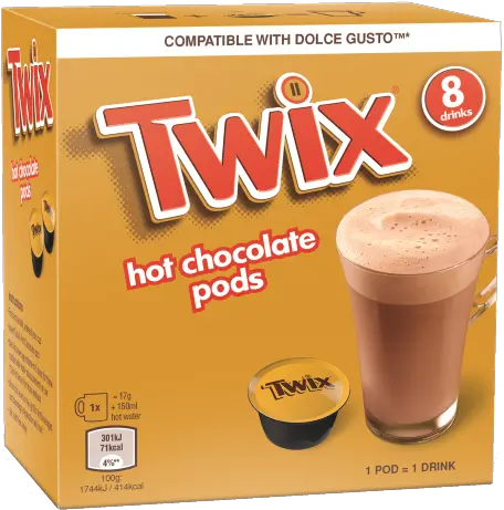 Twix Hot Chocolate Pods Aimia Foods Png Twix Png