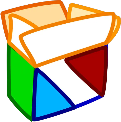Vector Clip Art Of Multi Colored Open Package Public Food Packaging Box Clipart Png Package Icon Vector