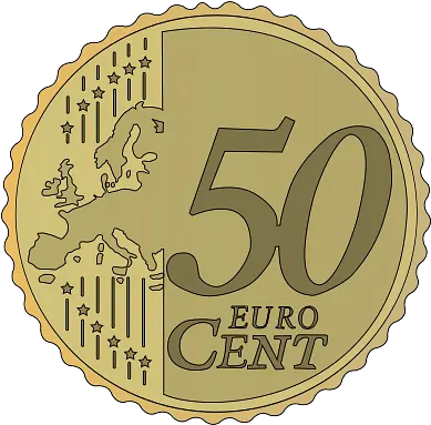 Coin 50 Euro Cent Clipart Transparent 10 Euro Cent Clipart Png Cent Png