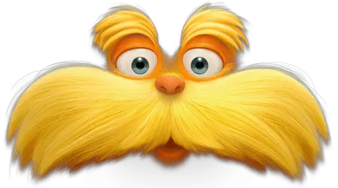 The Lorax Face Transparent Png Stickpng Lorax Transparent Background Face Transparent Background