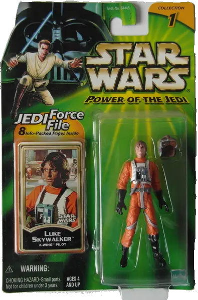Luke Skywalker X Wing Pilot Usa Card Star Wars Power Of The Force Leia Png Luke Skywalker Png