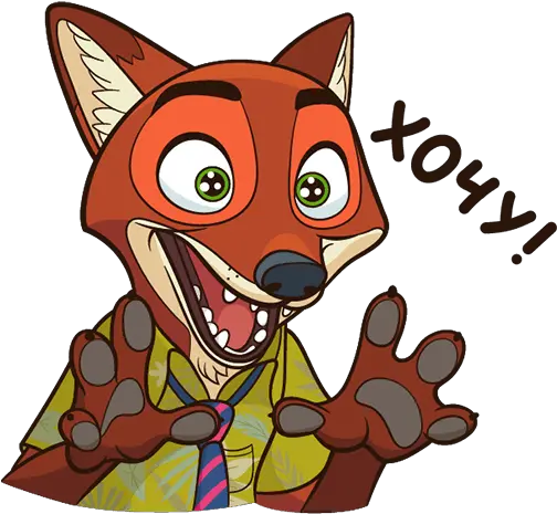 Vk Sticker 9 From Collection Nick Wilde Download For Free Png